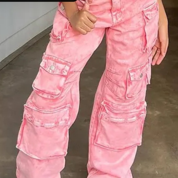 Pink cargo pants - Picture 1 of 1